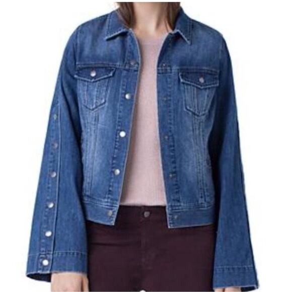 Liverpool Wide Arm Denim Jacket Size XS - Picture 7 of 7